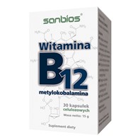SANBIOS Witamina B12 metylokobalamina 1000mcg 30kaps.